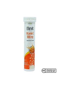 Efervit Vitamin C 1000 Mg Efervesan Suda Eriyen 20 Tablet