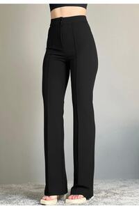 VOLT CLOTHİNG-Women's Lycra Wide Leg Trousers 2