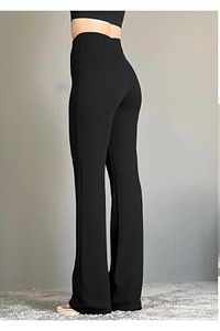 VOLT CLOTHİNG-Women's Lycra Wide Leg Trousers 4