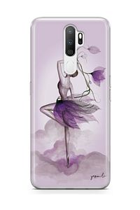A9 2020 Kılıf Silikon Arka Kapak Koruyucu Çiçekler Dans Desenli