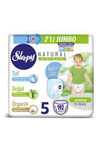 Natural Külot Bez 5 Beden Junior 4X2'li Jumbo 192 Adet