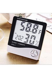 Derece Termometre Isı Nem Saat Alarm Mini Dijital Termometre Nem Ölçer Oda Sıcaklığı Iç Mekan Lcd