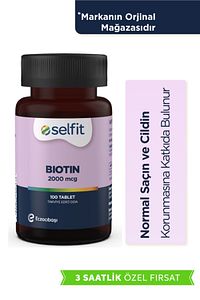 Biotin 2000 Mcg 100 Tablet