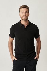 Polo Yaka Cepsiz Slim Fit Dar Kesim %100 Koton Düz Tişört