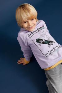 DeFacto-Kapuzen-Sweatshirt mit Oversize-Passform für Jungen 5