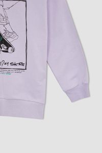 DeFacto-Kapuzen-Sweatshirt mit Oversize-Passform für Jungen 8