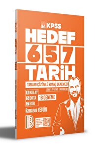 Benim Hocam Yayınları Hedef 657 Tarih Tamamı Çözümlü Branş Deneme