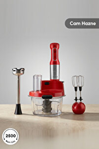 Karaca Mastermaid Prosteel Cam Mutfak Robotu Uzun Blender Ayaklı 6