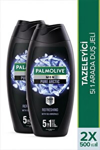 Palmolive Men Pure Arctic 5i1 Arada Erkek Duş Jeli ve Şampuan 500