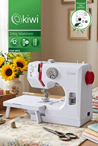 Kiwi KSW-3072 Dikiş Makinesi | 12 Desen & Çift İplik & Ayak