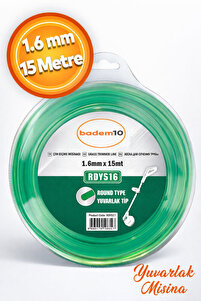 Badem10 Tırpan Misinası Motorlu Tırpan Yuvarlak Misina 1.6 mm 15