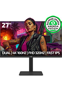 Gamepower Kaze Dual 27'' 0.5Ms 4K 160Hz - FHD 320Hz Fast IPS