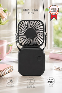 Torima F-05 Mini Fan Tutmalı Şarjlı 3 Kademeli Vantilatör Klima