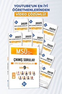 KR Akademi Yayınları 2027 MSÜ Çıkmış Sorular Son 9 Yıl Tıpkı Basım