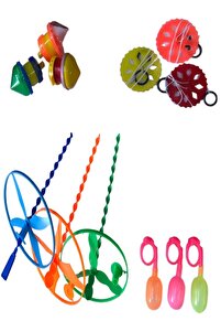 ゆう商品 Hyd 60 Parça Set Ufo Fırıldak Plastik Topaç Ufo Fırfır Su Yüzüğü