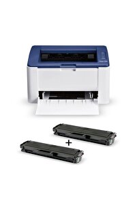 Xerox Phaser 3020 Wi-Fi Mono Lazer Yazıcı + 1 Adet Yedek Pluscopy