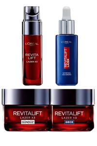 L'Oreal Paris Revitalift Lazer X3 Yaşlanma Karşıtı 4 Lü Cilt Bakım