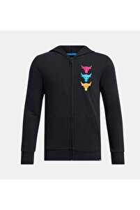 Under Armour Erkek Çocuk Project Rock Tam Boy Fermuarlı Kapüşonlu