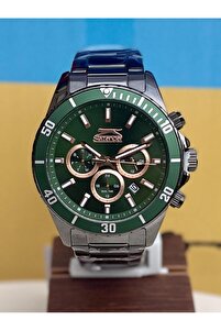 Slazenger Sl.09.2091.2.03 Yeşil Kadranlı Fonksiyonları Aktif Çelik