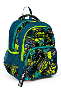 Coral High Kids Nefti Black Repair Set Patterned Three Compartment
