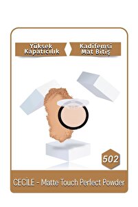Cecile Matte Touch Perfect Powder Pudra 502 Beige - Fiyatı, Yorumları