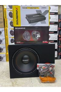 Massive Soundmax Paket 30cm Bass 1500w Massşve 16cm 4kanallı Anfi