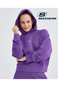25AW 定価4万 極美品✨ セオリー Cashmere Cozy Hoodie Skechers W Essential Hoodie Sweatshirt S232243- Kadın Kapüşonlu