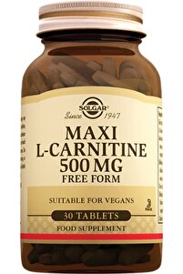 Solgar Maxi L Carnitine 500 Mg 30 Tablets- Trendyol