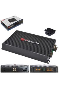 Edison ED-1000.4AB Oto Anfi Stereo 4X125 Watt 4 Kanal Bass Kontrol