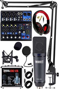 Mic Jack Production 12インチ まとめ売り5枚 Midex Wizard Paket-3 CX2 Stüdyo Mikrofon MDX-06FXU Stüdyo Kayıt