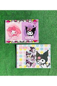 cryamy CD5枚セット ÖZ KIRTASİYE Kuromi Resim Defteri 25x35 Cm. 15 Yaprak (1 ADET
