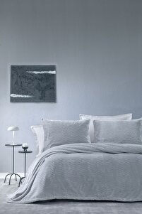 Lanbent グレー パーテーション 200x100x100cm Yataş Dazel Çift Kişilik Battaniye Yatak Örtüsü Seti 240x225 Cm