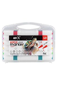 Rich Art-X Akrilik Marker DUO 12 Renk (18057) - Fiyatı, Yorumları