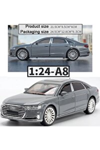 OYUNCAKSAHİLİ Audi A8 Long Quattro Tarzı 1:24 Metal Araba Diecast