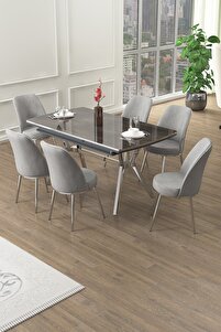 Canisa Poy Serisi 89x150 Açılabilir Lak Panel Antrasit Ironi Masa