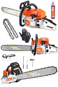 Lieber German Benzinli Testere 2.1 Hp Çift Egzoz 58cc Ağaç Odun