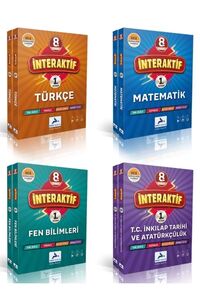 Paraf Yayınları Paraf 8. Sınıf İnteraktif Türkçe -Matematik-Fen