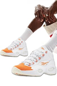 Allen IVERSON (ソフトケース付き) Reebok Questıon Mıd Leather Allen Iverson Gerçek Deri Erkek