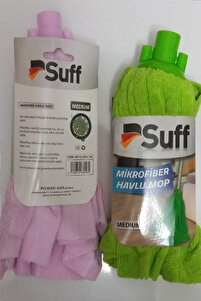 Suff 3 Adet Medium Mikrofiber Havlu Vileda Tipi Paspas Mop Yedek