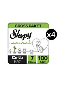 Sleepy Natural 7 Numara Xx Large 400'lü Bebek Bezi - Fiyatı, Yorumları