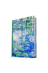 Deffter ART OF WORLD /WATERLILIES MONET 14X20 SERT KAPAK ÇİZGİLİ