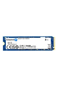 新品Kingston NV3 2TB PCIe 4.0 NVMe M.2 SSD Kingston NV3 2TB M.2 2280 NVMe SSD PCIe 4.0 Gen 4x4 Up to 6000 MB