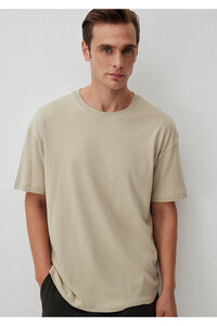 洋楽 Treal Mavi Gri Tencel Tm Lyocell Basic Tişört Loose Fit / Bol Rahat