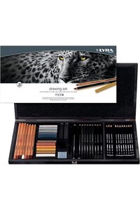 Lyra Drawing 47 Parça Ahşap Kutulu Eskiz Çizim Seti / L2054001