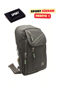 SEVENTEEN Çapraz Sırt Omuz Göğüs Su Geçirmez Askılı Unisex Siyah