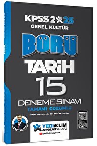 Yediiklim Yayınları 2025 Genel Kültür Börü Tarih Tamamı Çözümlü 15