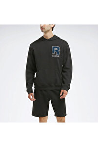 Reebok RI CHENILLE HOODIE Erkek Siyah Sweatshirt 101943759
