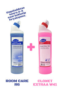 Diversey Room Care R6 750 ml+ Clonet Extra W41 750 ml (2'li Paket