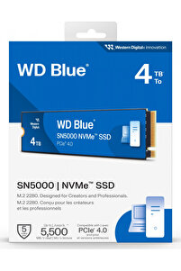 WD Blue SN5000 4TB WDS400T4B0E 5500/5000MB/s PCIe Gen4 x4 M.2 2280