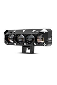 optic LED ライト Mega Oto Market Led Spot Işık Ve Sarı Beyaz Projektör Lens 4 Gözlü